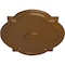 Ekena Millwork Waltz Ceiling Medallion (Fits Canopies up to 4 1/2"), 21 1/4"W x 17 3/8"H x 1"P, Smokey Topaz CM21WASTF - alternate 3